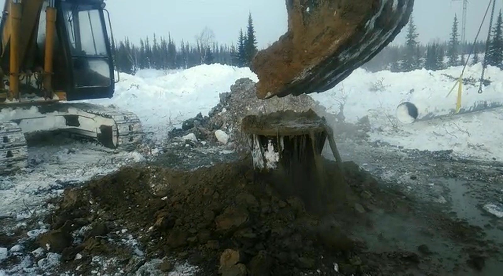 Засыпка сваи